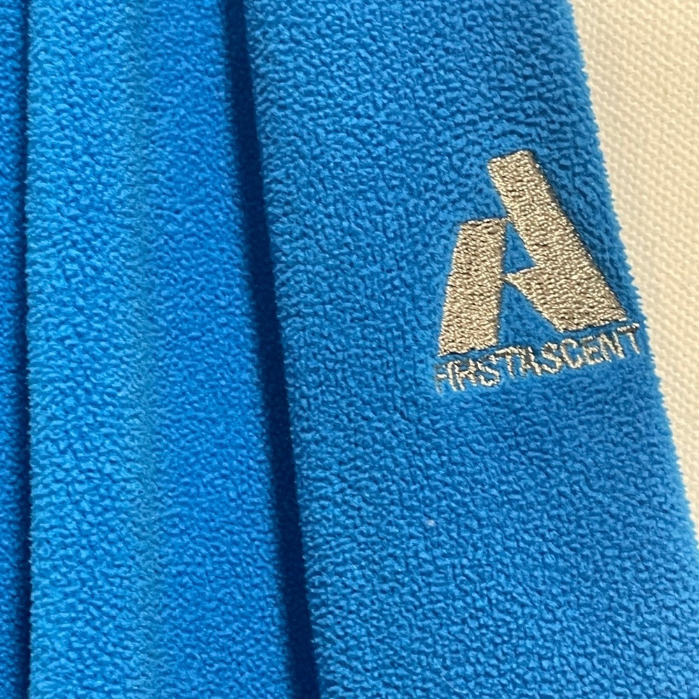 Eddie Bauer First Ascent‎ Mens TXL Blue Quarter Zip Fleece Pullover Jacket Tall - Picture 3 of 9